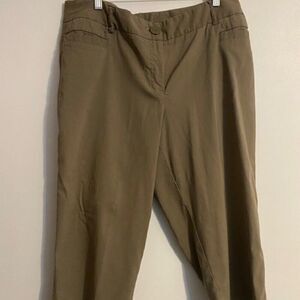 Dalia Collection Women Green Capri pants, size 14W